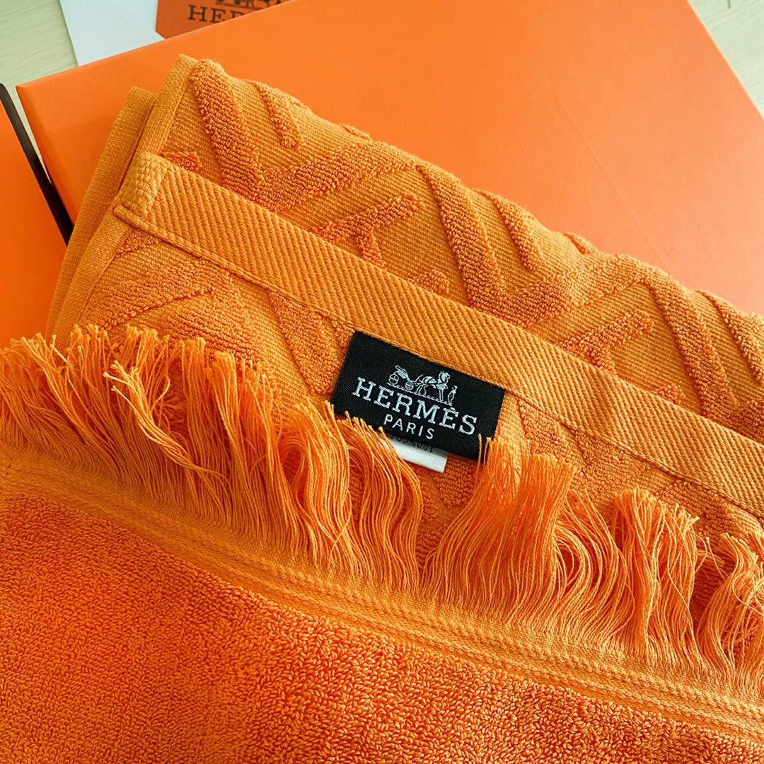 CUSTOM HERMES BEACH TOWEL