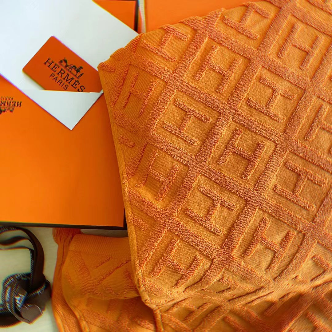 CUSTOM HERMES BEACH TOWEL