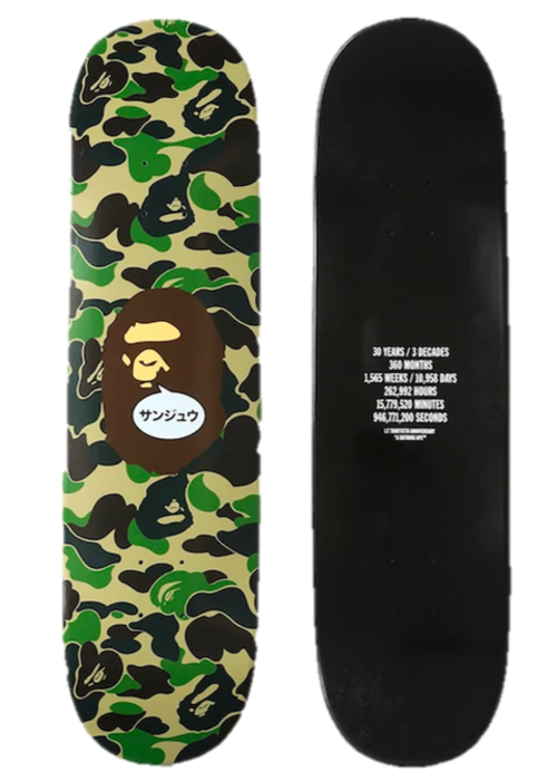 BAPE 30TH ANNIVERSARY SKATEBOARD DECK