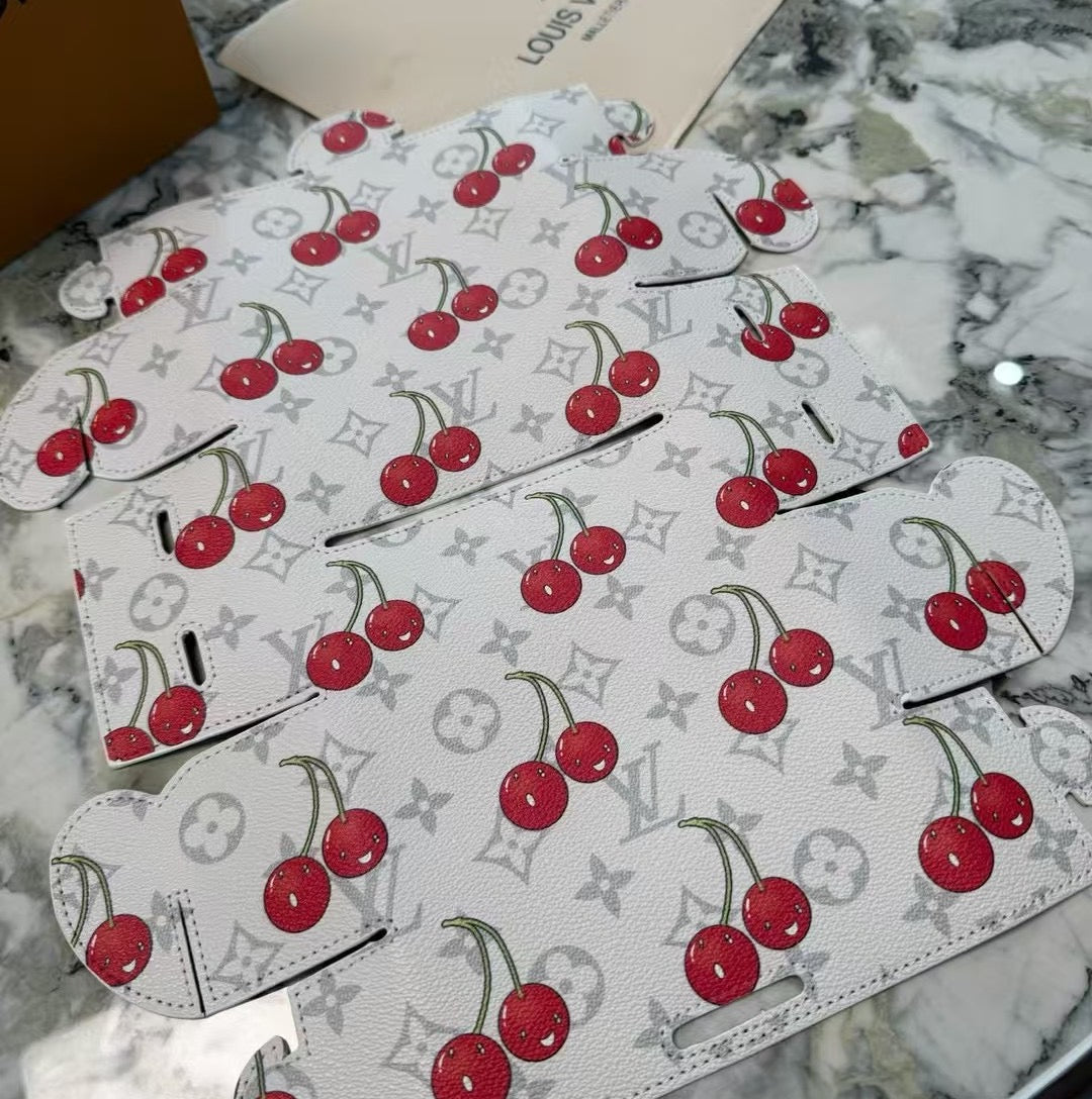 LV CHERRY TISSUE ROUND COVER (WHITE)