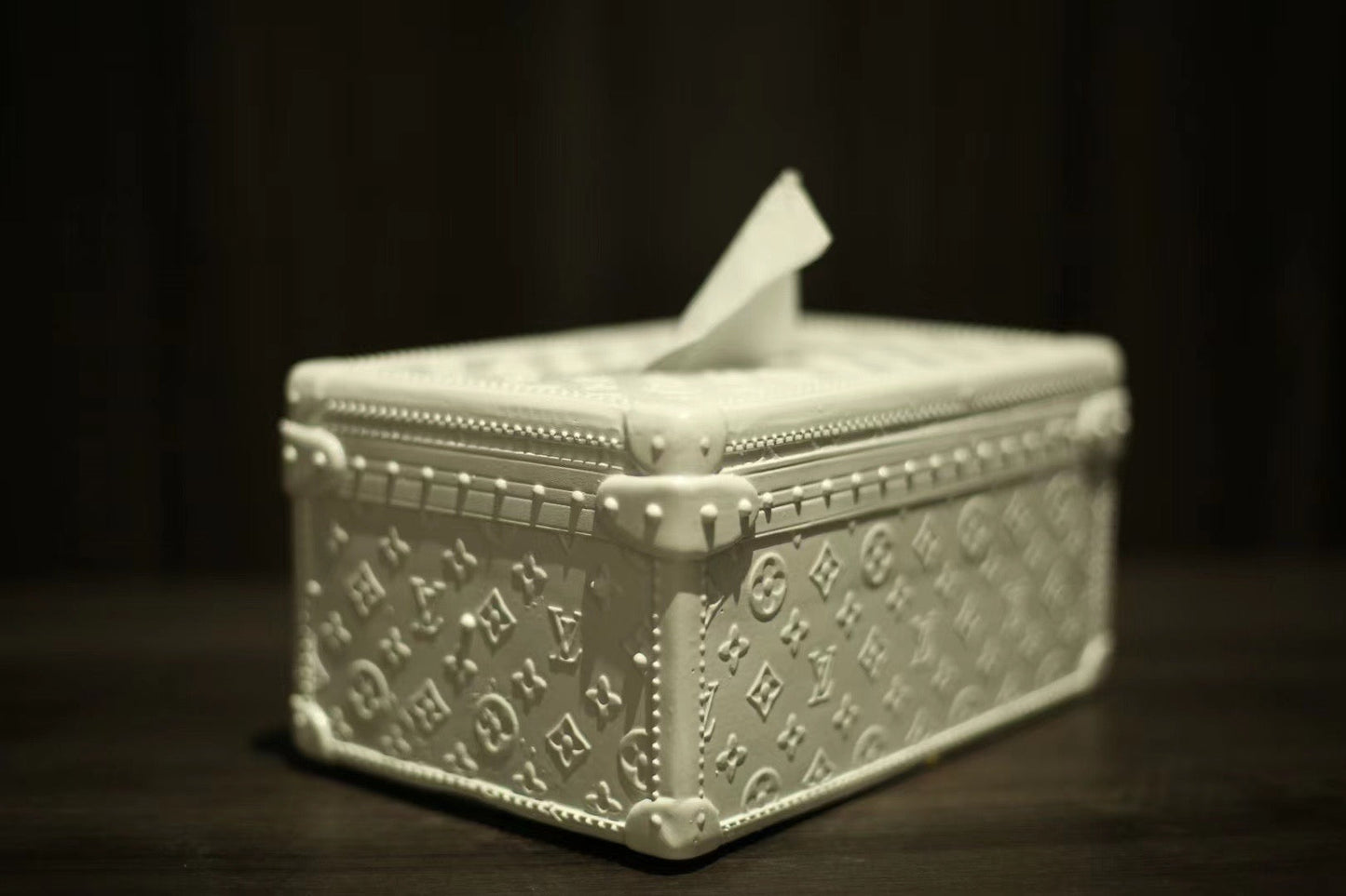 CUSTOM LV TISSUE BOX COVER