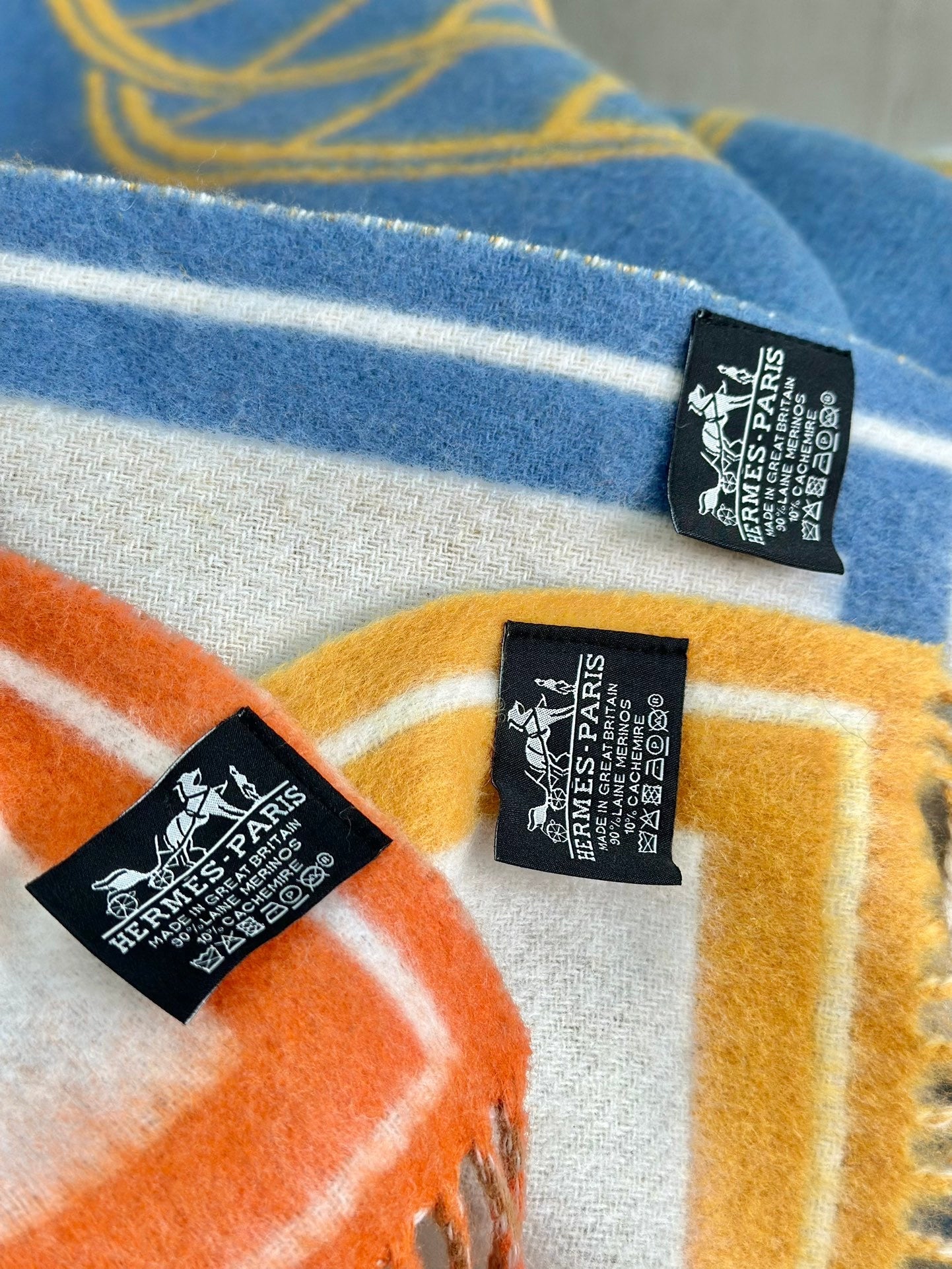 HERMES WOOL CABRIOLET THROW BLANKET