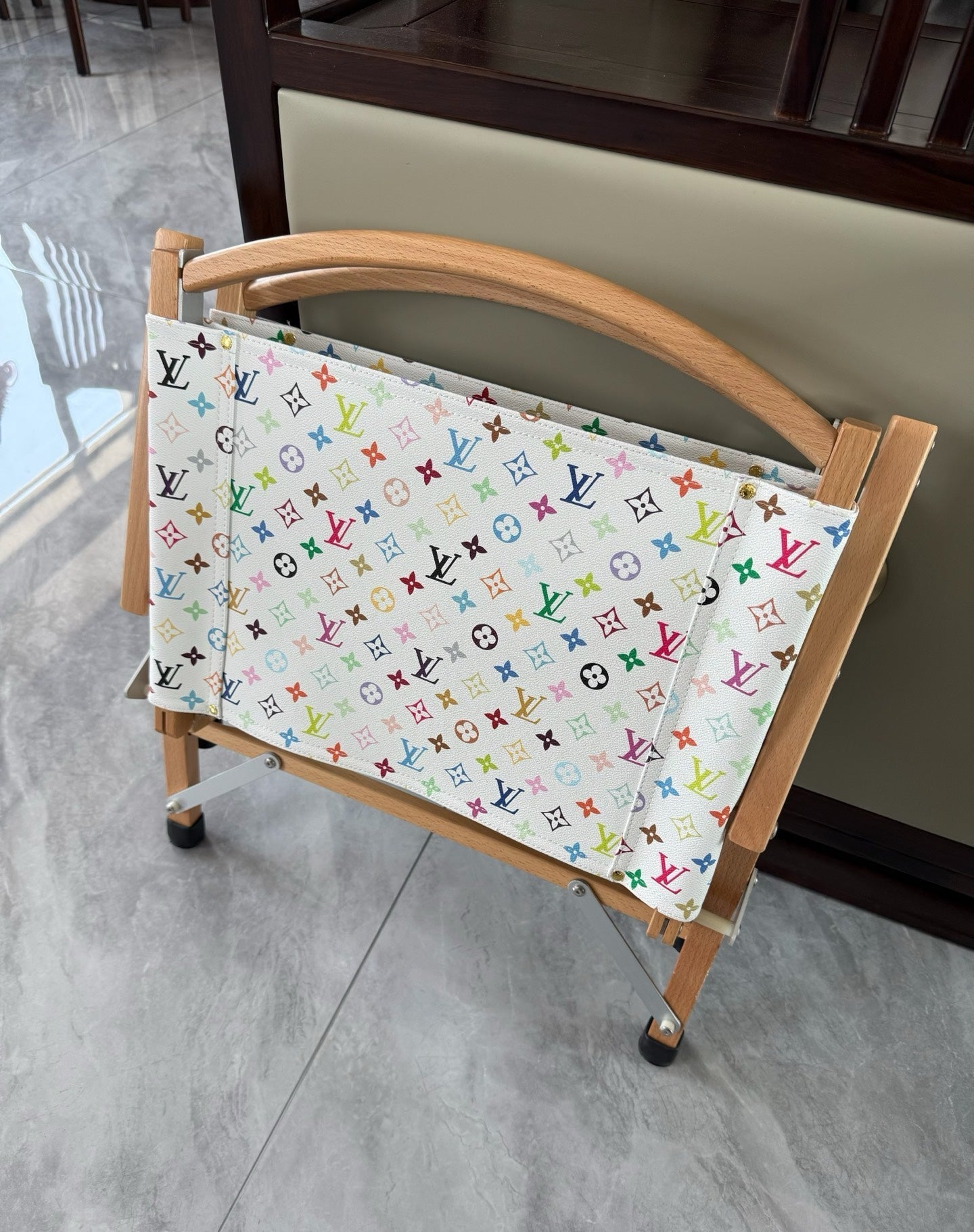 CUSTOM LV FOLDING CHAIR (MULTICOLOUR)