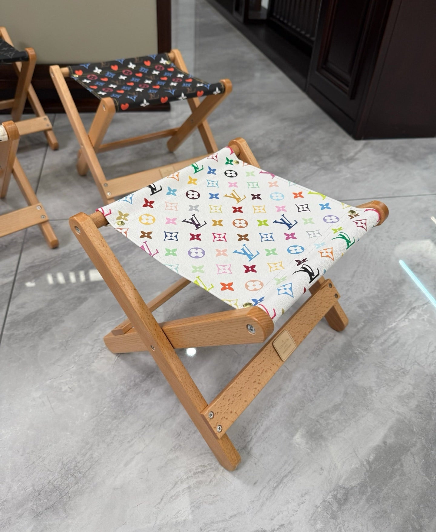 CUSTOM LV BARBECUE STOOL (MULTICOLOUR)