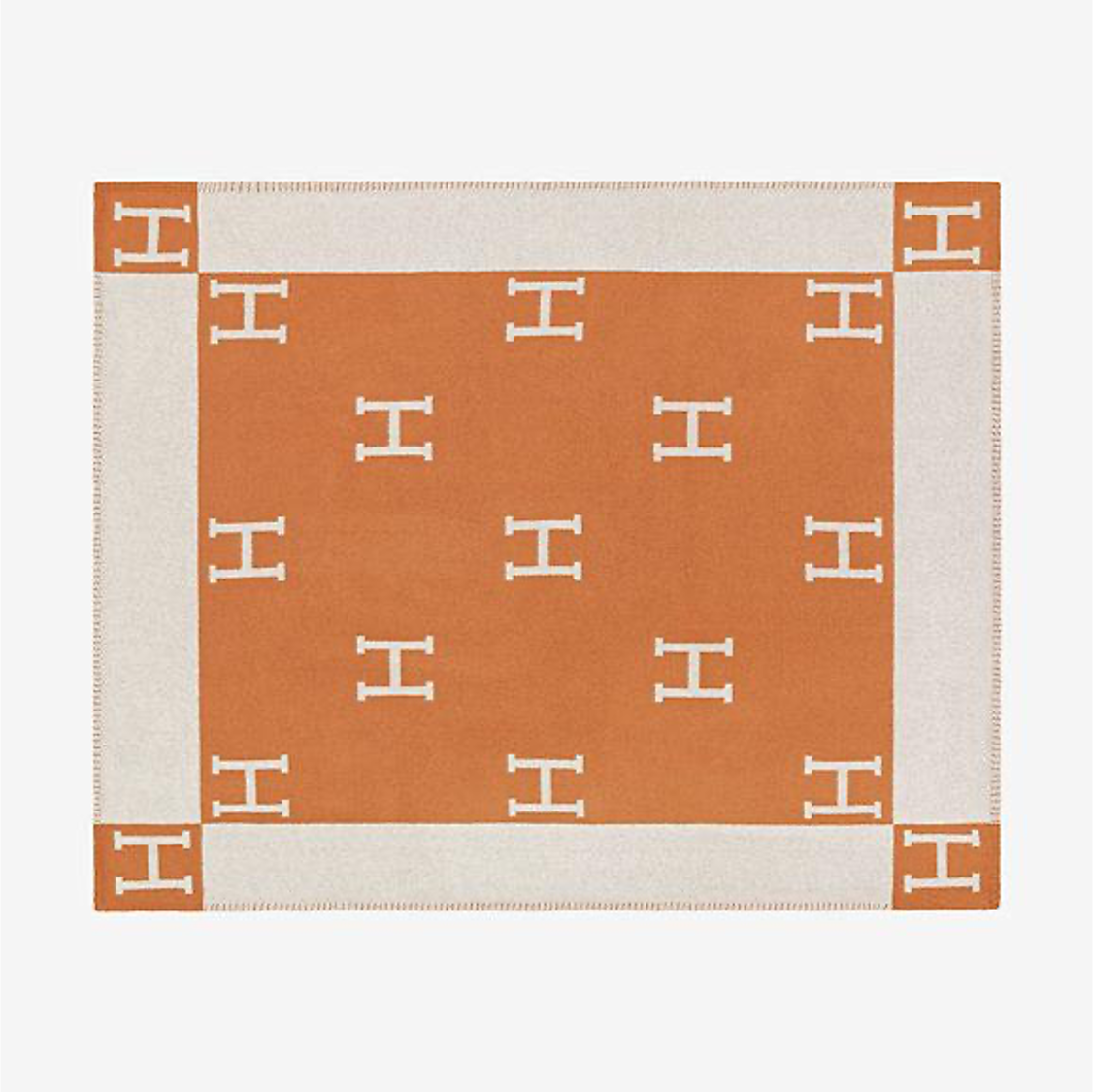 HERMES WOOL CLASSIC THROW BLANKET