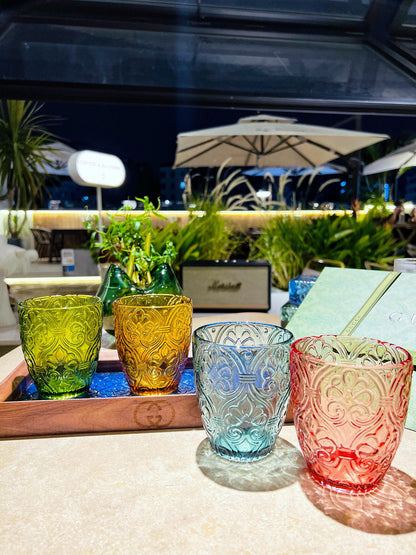 GUCCI GLASS AND TRAY SET
