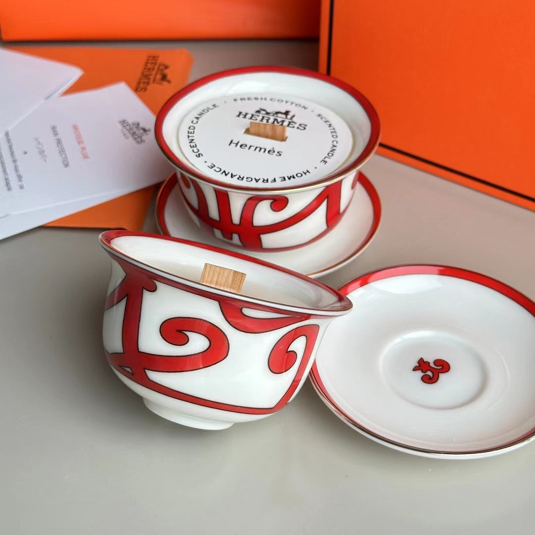 HERMES SCENTED CANDLES SET
