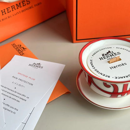 HERMES SCENTED CANDLES SET