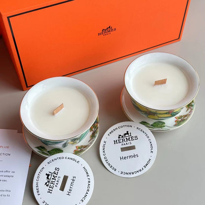 HERMES SCENTED CANDLES SET