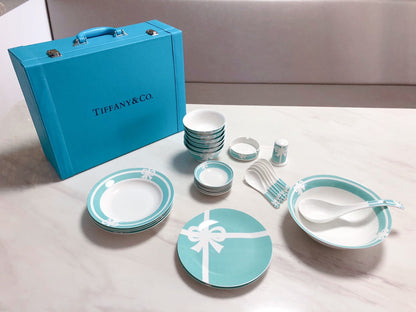 CUSTOM TIFFANY DINING TABLEWARE SET