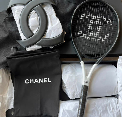 CHANEL TENNIS RACKETS WITH LEATHER CASE