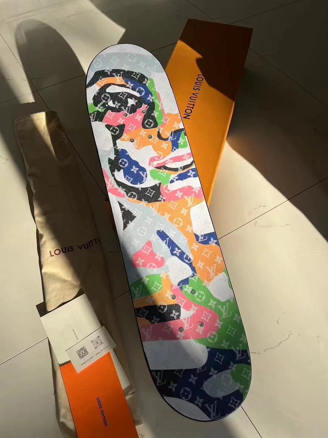 CUSTOM LV PORTRAIT SKATEBOARD