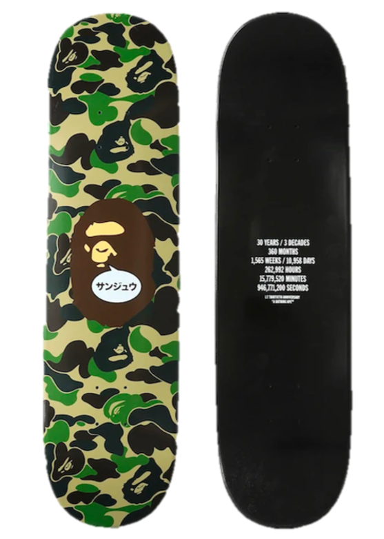 BAPE 30TH ANNIVERSARY SKATEBOARD DECK