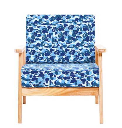 BAPE SINGLE-SEATER WOODEN CHAIR