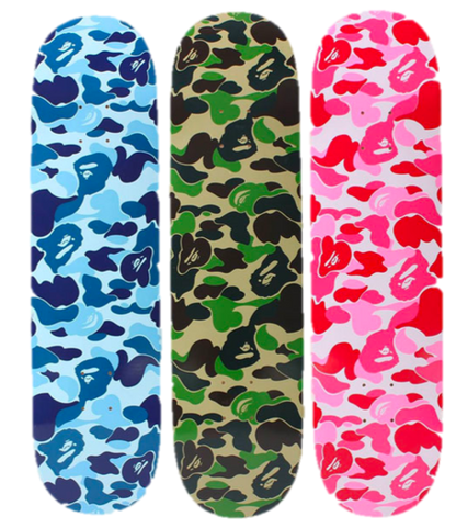 BAPE CAMO SKATEBOARD DECKS
