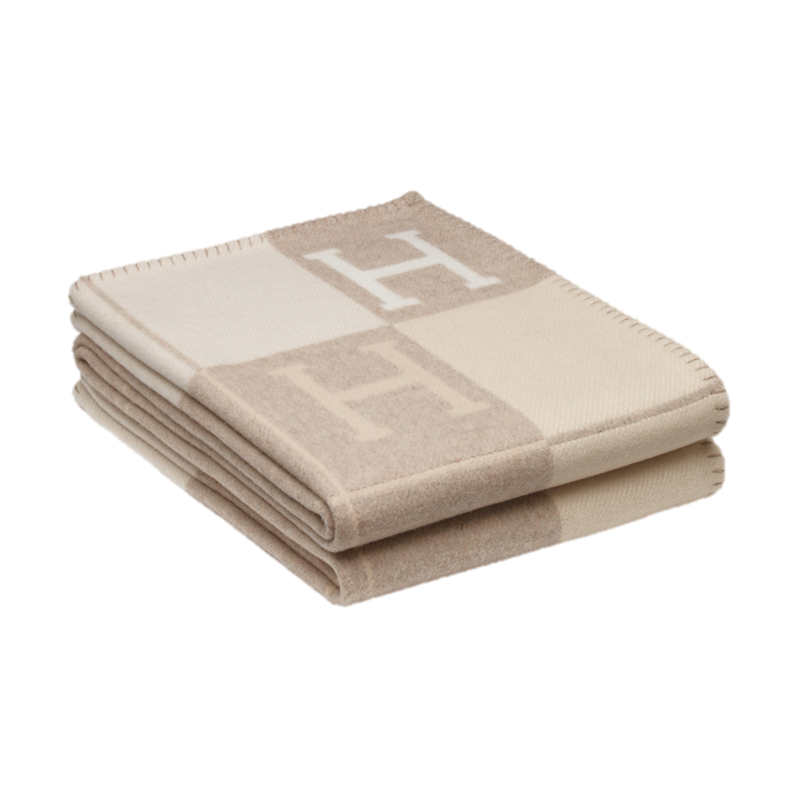 HERMES WOOL STRIPE THROW BLANKET