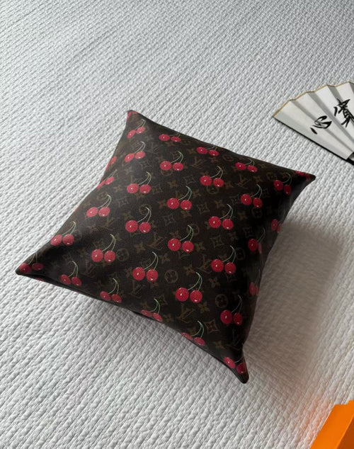 LV CHERRY PILLOW (BROWN)