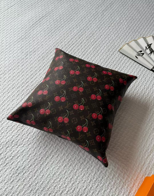 LV CHERRY PILLOW (BROWN)