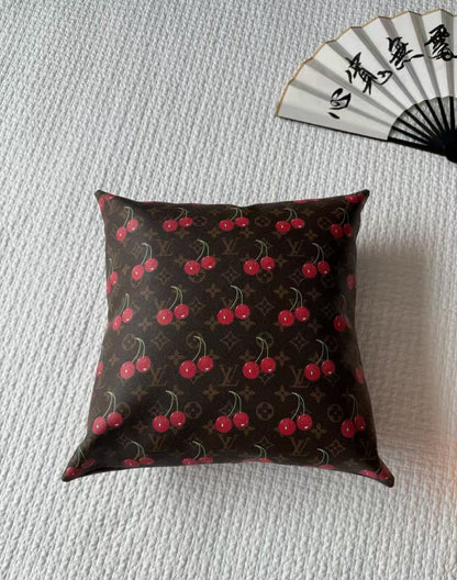 LV CHERRY PILLOW (BROWN)