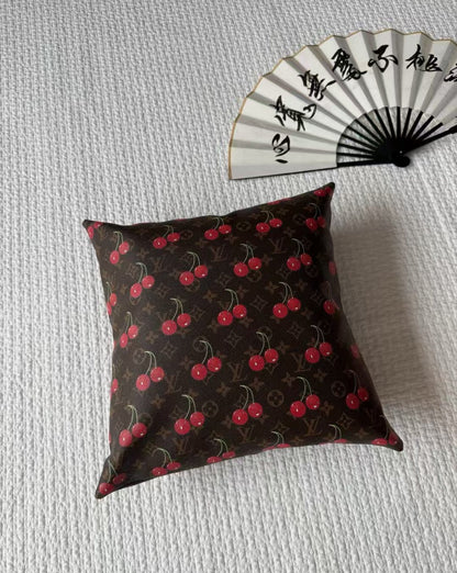 LV CHERRY PILLOW (BROWN)