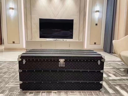 CUSTOM LV BLACK TRUNK