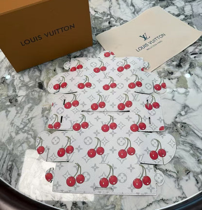 LV CHERRY TISSUE ROUND COVER (WHITE)