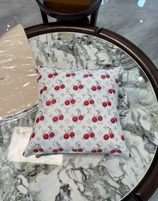 LV CHERRY PILLOW (WHITE)