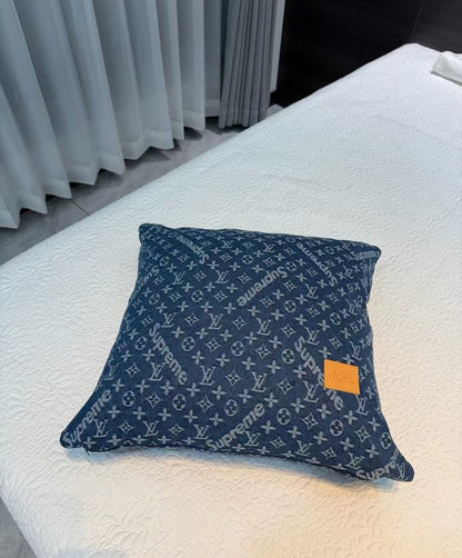 CUSTOM LV DENIM PILLOW