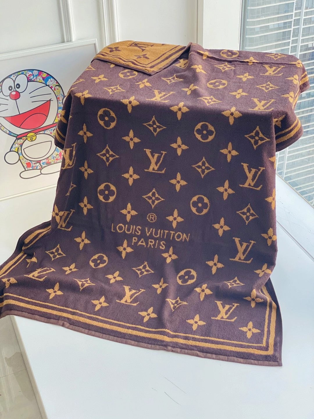 CUSTOM LV BEACH TOWEL