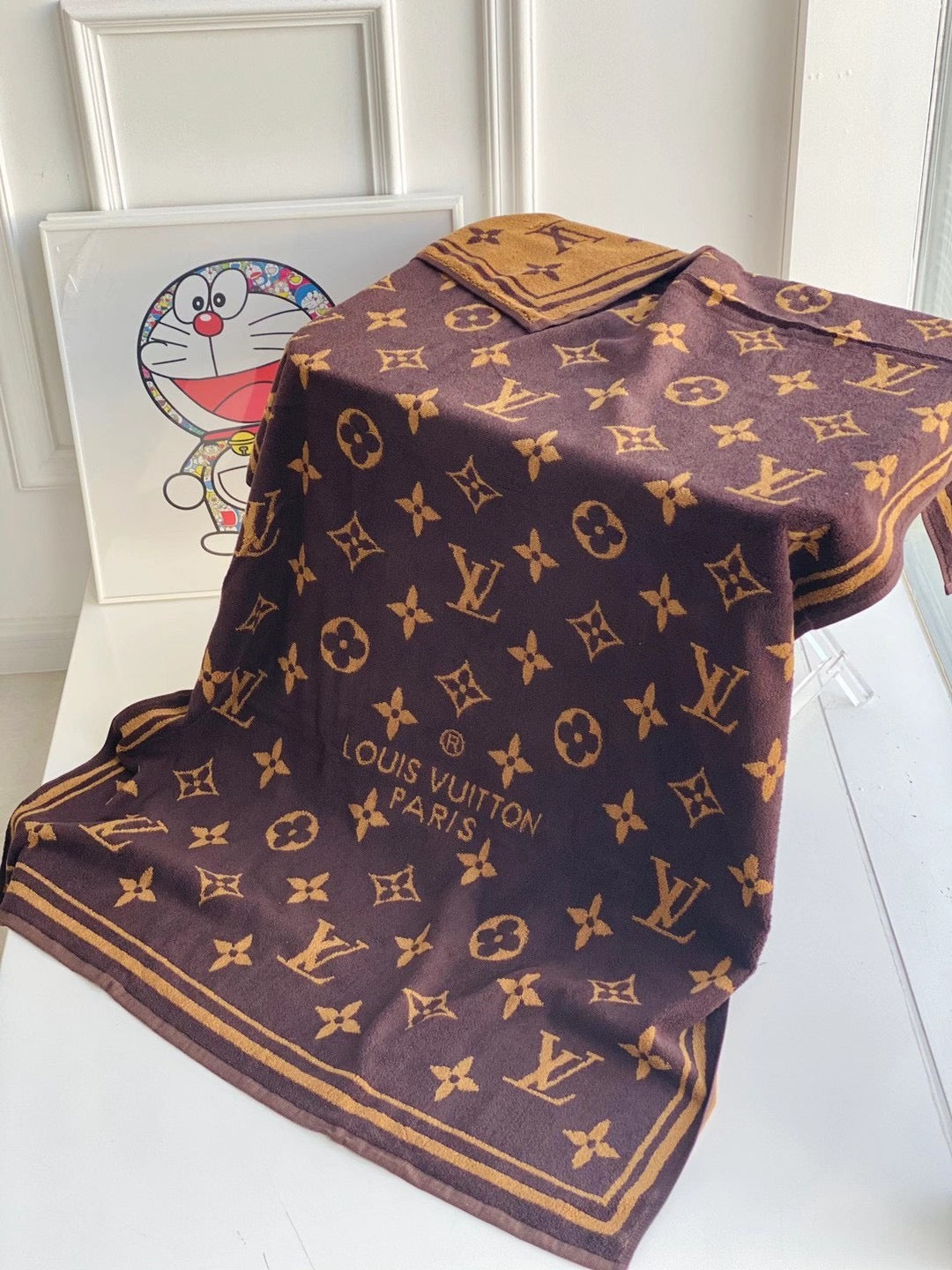 CUSTOM LV BEACH TOWEL