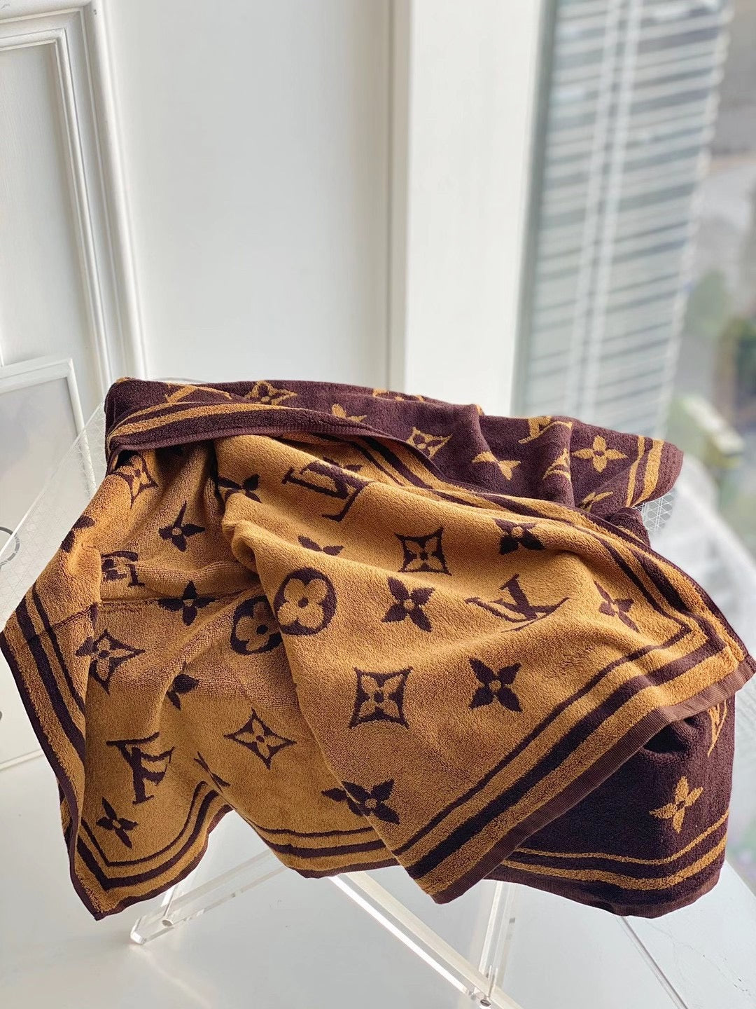 CUSTOM LV BEACH TOWEL
