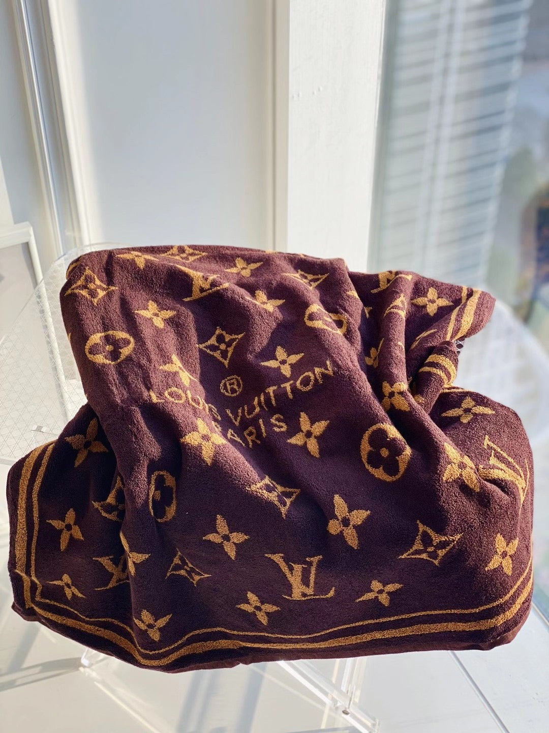 CUSTOM LV BEACH TOWEL
