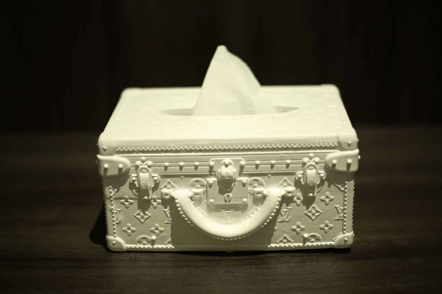 CUSTOM LV TISSUE BOX COVER