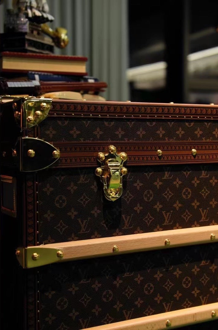 CUSTOM LV BROWN TRUNK