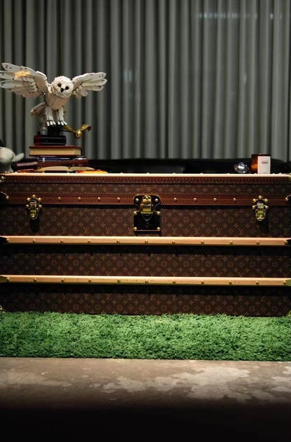 CUSTOM LV BROWN TRUNK