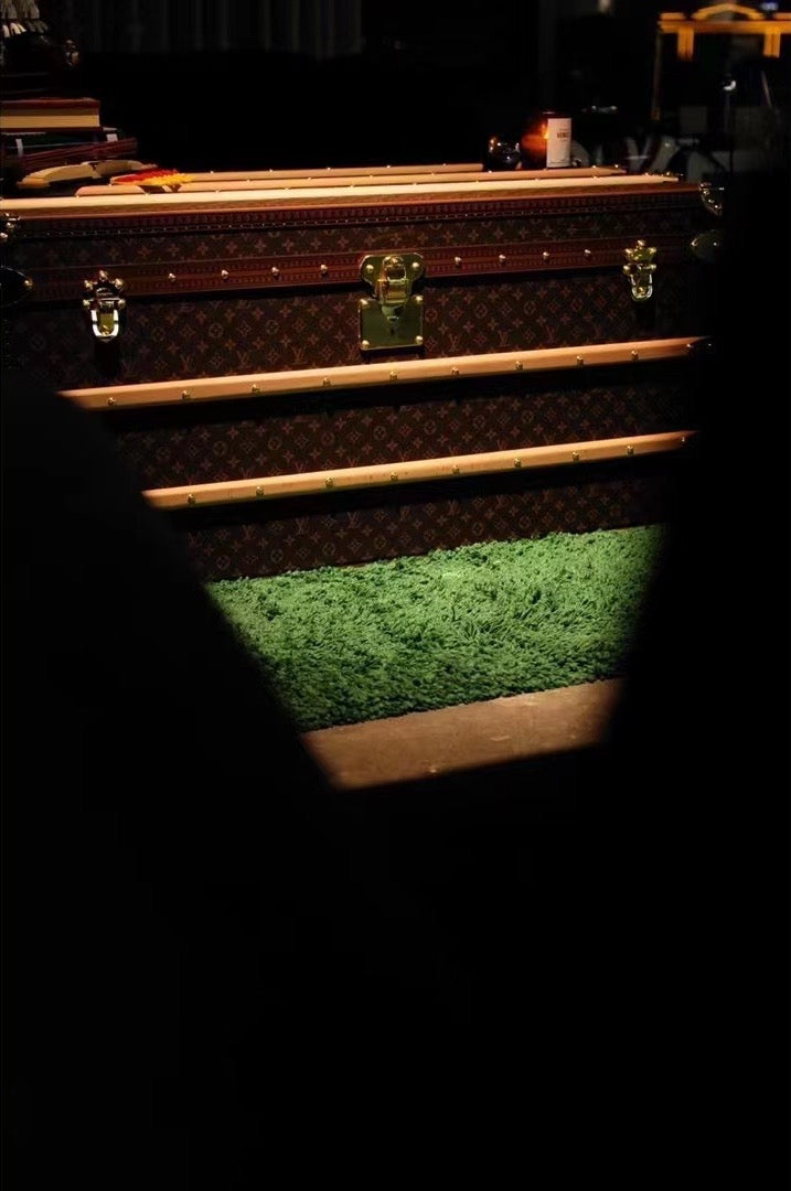 CUSTOM LV BROWN TRUNK