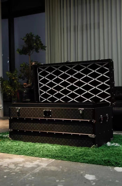 CUSTOM LV BLACK TRUNK
