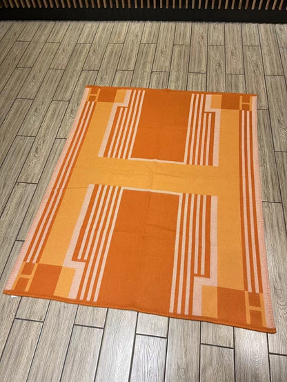 HERMES WOOL ITHAQUE THROW BLANKET