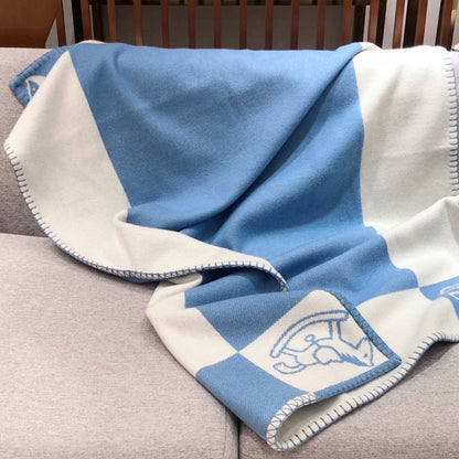 HERMES WOOL ADADA AVALON BABY THROW BLANKET