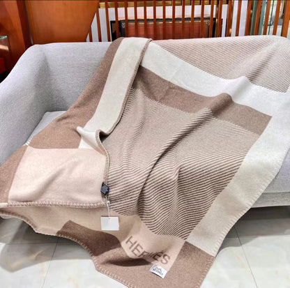 HERMES WOOL RIVIERA THROW BLANKET