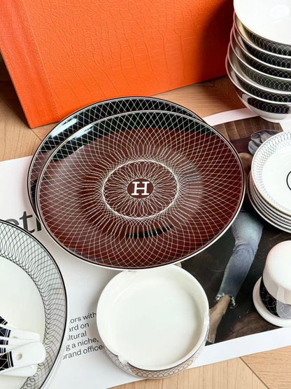CUSTOM HERMES DINING TABLEWARE SET
