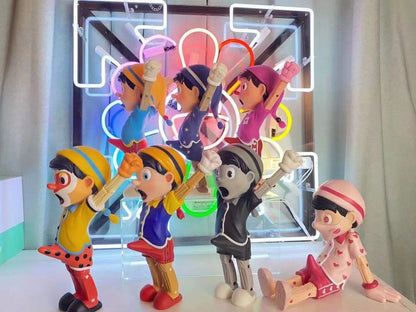 PINOCCHIO FIGURES MONOCHROME (A WOOD AWAKENING)