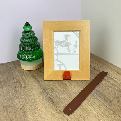 HERMES WOODEN PICTURE FRAME
