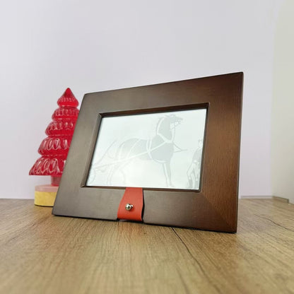 HERMES WOODEN PICTURE FRAME
