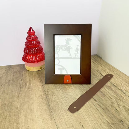 HERMES WOODEN PICTURE FRAME