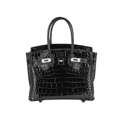BLACK BIRKIN BAG FLOWER VASE