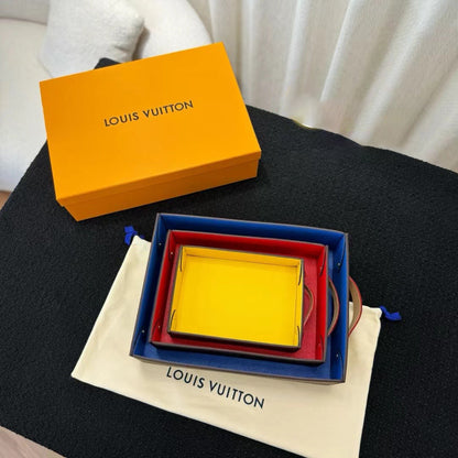 CUSTOM LV DESK TRAY WITH HANDLE