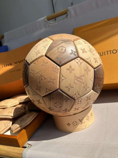 CUSTOM LV SOCCER BALL DISPLAY