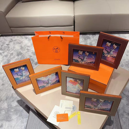 HERMES LEATHER PICTURE FRAME
