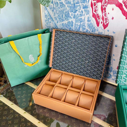 CUSTOM GOYARD 8 WATCH BOX